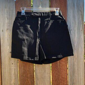 Caslon women's shorts black cotton size 4